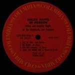 Miles Davis - In Person Friday And Saturday Nights At The Blackhawk, San Francisco
