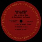 Miles Davis - In Person Friday And Saturday Nights At The Blackhawk, San Francisco