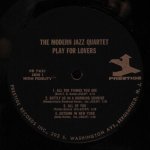 Modern Jazz Quartet - Plays For Lovers