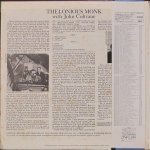 Thelonious Monk / John Coltrane - Thelonious Monk With John Coltrane