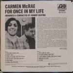 Carmen McRae - ‎For Once In My Life