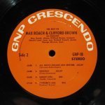 Max Roach / Clifford Brown - The Best Of Max Roach And Clifford Brown In Concert!