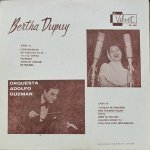 Bertha Dupuy, Orquesta Adolfo Guzmán - Bertha Dupuy